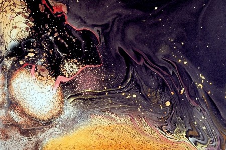 1974 Oelmonotypie-Aquarell 40x28cm