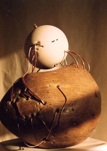 1978 Keramikobjekt Hoehe 45cm